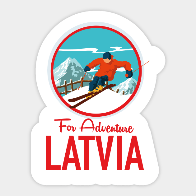 For Adventure Latvia Sticker by nickemporium1